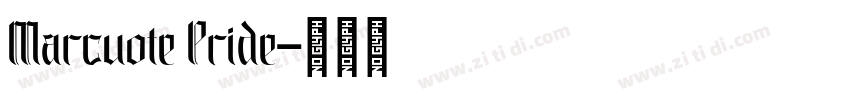 Marcuote Pride字体转换